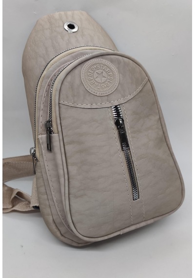 İpek Body Bag Unisex Çapraz Çanta Vizon