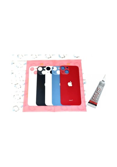 Erdo Ticaret İphone 13 Uyumlu Arka Batarya Pil Kapağı Pembe B7000 15 Ml Yapıştırıcı Erdotıca