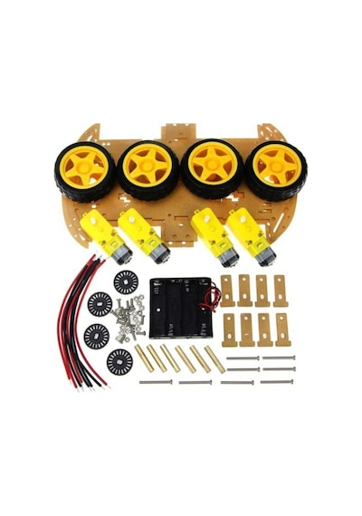 4wd Araç Şase Kiti Robot Araba Kiti