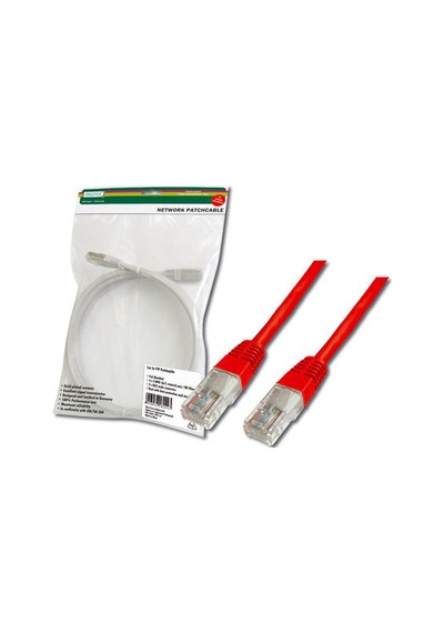 Digitus Dk-1511-150/r 15 Mt Cat5e Awg26/7 U/utp Kırmızı Patch Cord Kablo