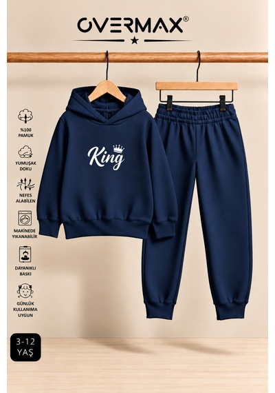 Overmax King Baskılı Çocuk Kapüşonlu Sweatshirt-eşofman Takımı 3-12 Yaş Lacivert - Lacivert - 921700280 Lacivert - Lacivert Overmax King Baskılı Çocuk Kapüşonlu Sweatshirt-eşofman Takımı 3-12 Yaş Lacivert - Lacivert - 921700280 Lacivert - Lacivert