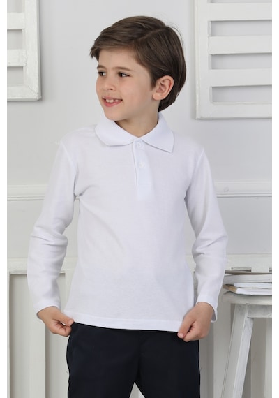 Crassi Erkek Çocuk Okul Sweatshirt BEYAZ
