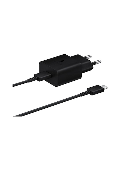 Samsung Uyumlu 15W PD Type-C To Type-C Şarj Aleti Siyah