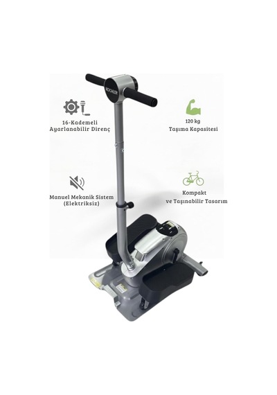 Kochler 2'si 1 Arada Eliptik Stepper Ve Mini Bisiklet Ayakta Ve Oturarak Kullanım
