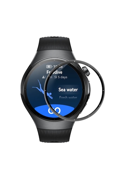 Forzacase Huawei Watch 5 46mm İle Uyumlu Çerçeveli Tam Kaplayan 3d Pet Ekran Koruyucu Film - Fc016