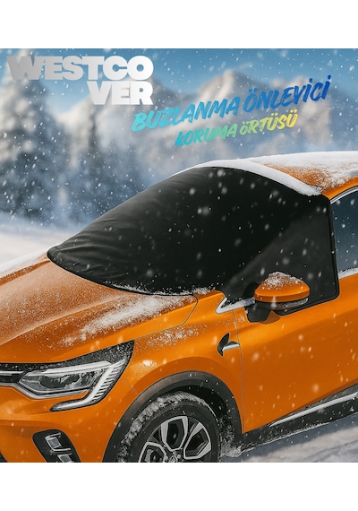 Peugeot 3008 Siyah Kar-buzlanma Önleyici Ön Cam Brandası,örtüsü
