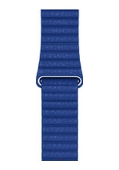 Apple Watch Uyumlu Ultra 49mm Kordon Krd-09 Deri Lop Strap Kayış - Mavi