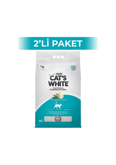 Cat's White Sabunlu Bentonit Kedi Kumu 2 x 10 L