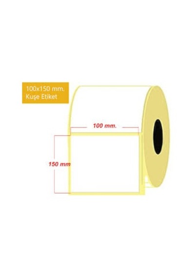 100X150 Barkod Etiketi Eko Termal 250 Sarım 100x150