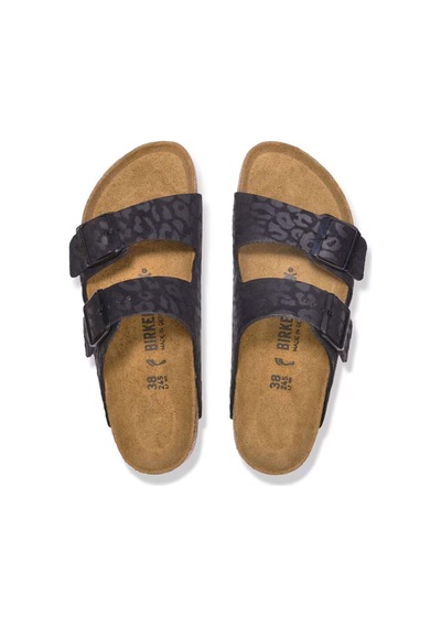 Birkenstock Arızona Bf Leopard Unisex Terlik Brk1030563 Siyah