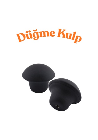 Klc 5 Adet Mat Siyah Metal Düğme Kulp - Yuvarlak Mobilya, Mutfak Ve Çekmece Kulbu Siyah Siyah