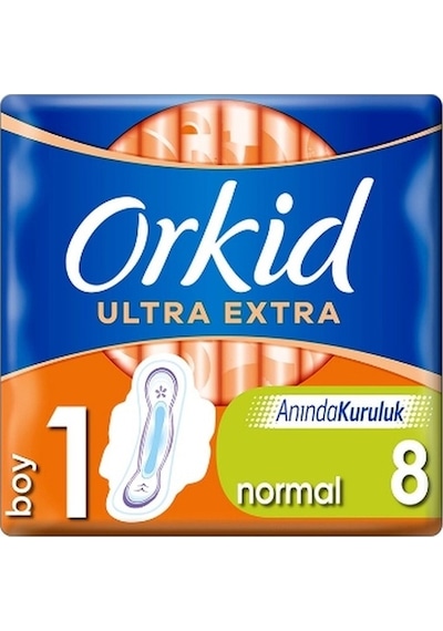 Orkid 1 Ultra Extra Tekli Normal Hijyenik Ped 24 x 8'li