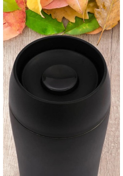 Penguen-3024 Siyah Mug Termos 300ml Siyah