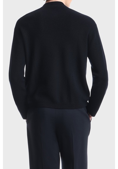Emporio Armani Yün Ve Pamuk Karışımlı Bisiklet Yaka Düğmeli Hırka Erkek Hırka Em006289 Af27812 Ub118 Lacivert Emporio Armani Yün Ve Pamuk Karışımlı Bisiklet Yaka Düğmeli Hırka Erkek Hırka Em006289 Af27812 Ub118 Lacivert