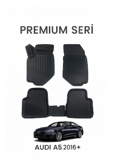 Audi A5 2016+ Araca Özel 3d Havuzlu Paspas