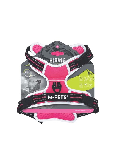 M-pets Hıkıng Reflektörlü Soft Sırt Tasması Pınk S