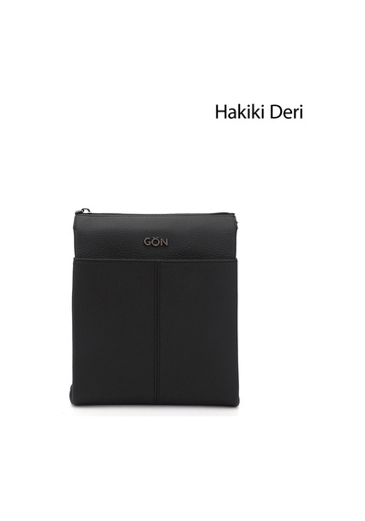 Gönderi(R) Gönderi R Siyah Uzun Askılı Hakiki Deri Evrak Omuz Çantası Siyah
