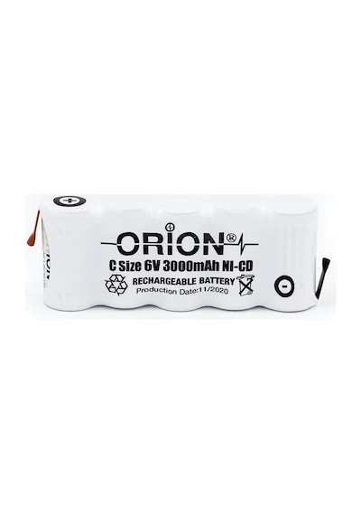 Orion 6V 3000Mah C Boy Ni-Cd Şarj Edilebilir Pil