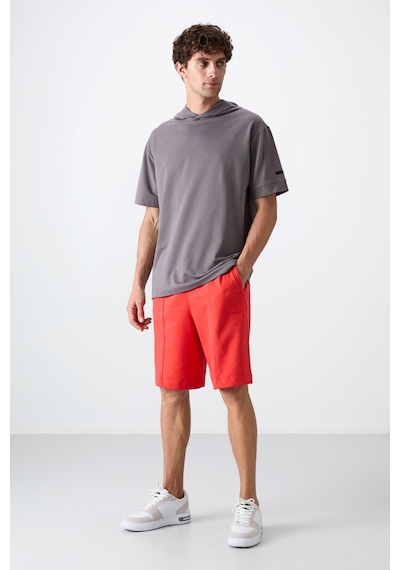 Tommy Life Koyu Gri Pamuklu Kalın Yumuşak Dokulu Oversize Fit Basic Erkek T-shirt - 88352 Koyu Gri Tommy Life Koyu Gri Pamuklu Kalın Yumuşak Dokulu Oversize Fit Basic Erkek T-shirt - 88352 Koyu Gri