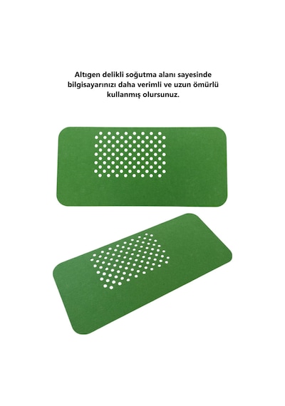 Keçe Bilgisayar Mouse Pedi Masa Üstü Düzenleyici Mat 70x32 Cm Yeşil