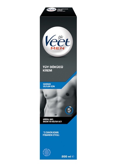Veet Men Hassas Tüy Dökücü Krem 200 Ml - 3 Adet Tarı