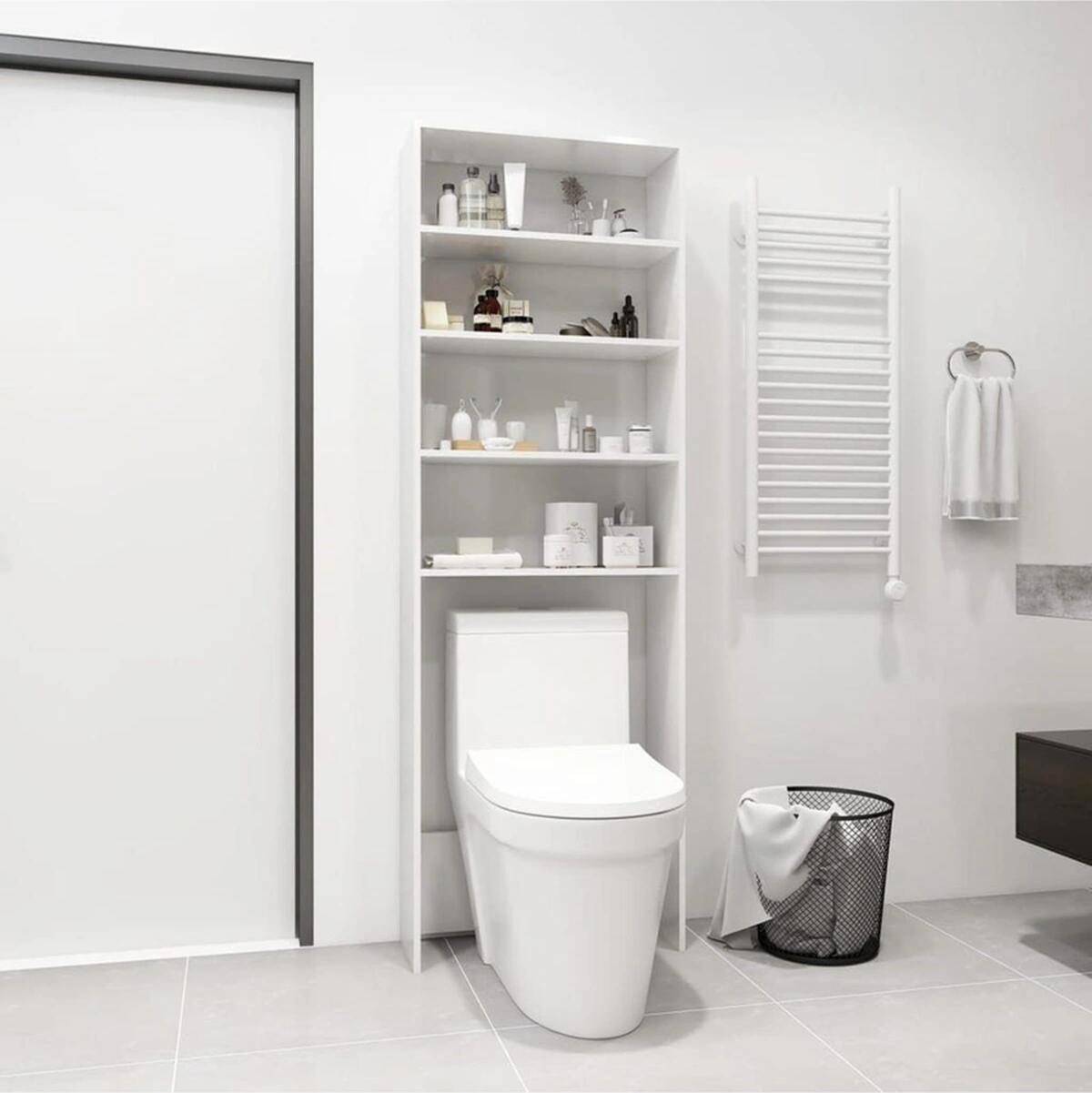 Pamir Banyo Dolabı-çok Amaçlı-çamaşır Makinesi Dolabı-wc Üstü Dolap Beyaz