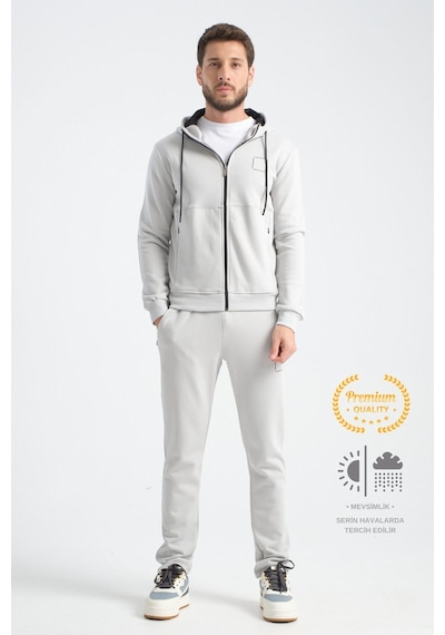 Shooter Sportswear Shooter Erkek Eşofman Takımı Mevsimlik Luxe Kalite Pamuklu Taş