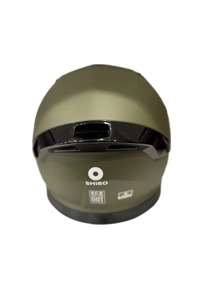 Shiro Katana Sv Joker Kapalı Kask Mat Yeşil