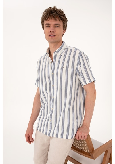 U.s. Polo Assn. Erkek Lacivert Gömlek Kısa Kollu 50299880-vr033 Lacivert