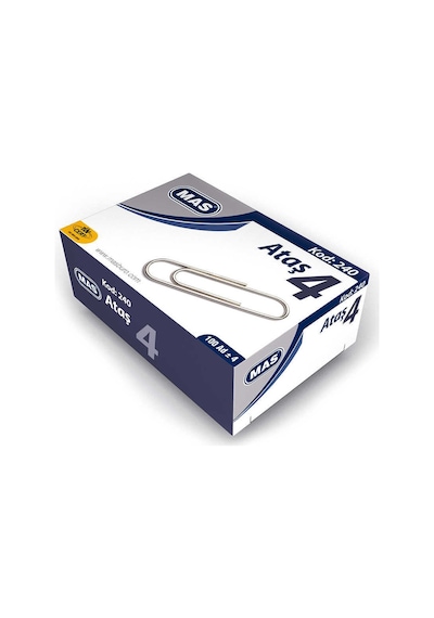 Mas 240 Ataş Nikel Kaplı No:4 (100lü)