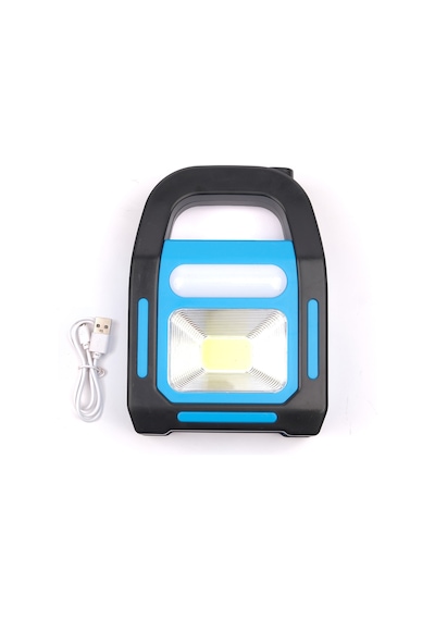Hb-9707a-1 3 Kademeli Usb Çıkışlı Şarjlı Mavi Solar Lamba