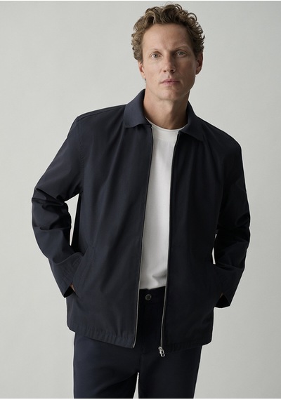 Mavi Fermuarlı Gömlek Dark Navy Lacivert
