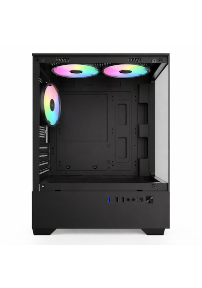 Aktuf Fiero Siyah 3 Rgb Fanlı Temperli Cam Panel Boş M-atx Gaming Oyuncu Bilgisayar Kasası