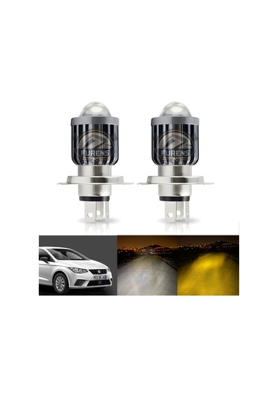 Seat Ibıza Mk3 Uyumlu Mercek Led Xenon Uzun - Kısa Çift Renkli Şimşek Etkili