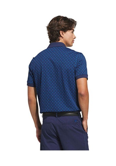 Adidas All Over Trefoıl Polo Erkek Günlük Polo Tişört Ks5762 Mavi