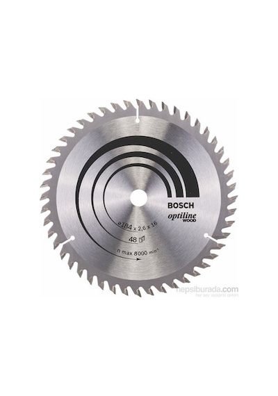 184 16 Mm Ahşap İçin Daire Testere Bıçağı, 48 Diş