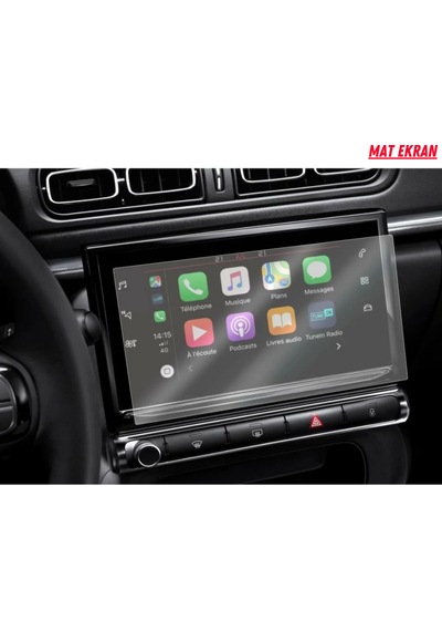 Citroen C3 Aircross 2020-2023 Navigasyon Ve Multimedya Uyumlu Mat Ekran Koruyucu