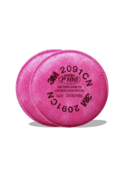 3m 7502 Yarım Yüz Maskesi + 3m 2091 P100 Noısh Partikül Filtresi 1 Çift
