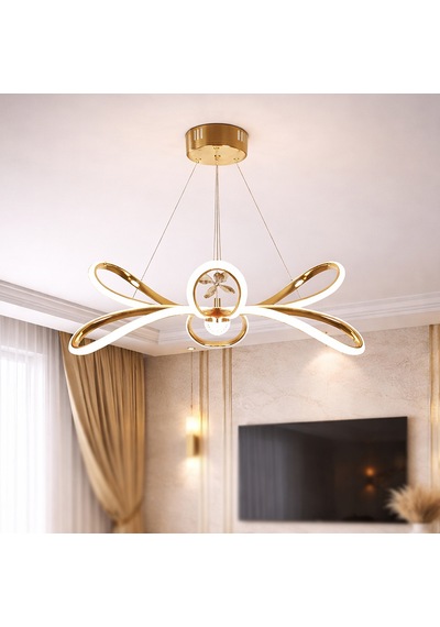 Tt072-taşlı-spt-sr Tt Aydınlatma Menekşe Modeli Sarı Spotlu 3 Renk Modüllü Led Avize SARI