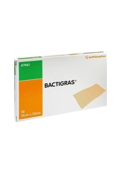 Smith&Nephew Bactigras Yara Örtüsü Antiseptik Sargı Yara Bakım Örtüsü 15 x 20 CM