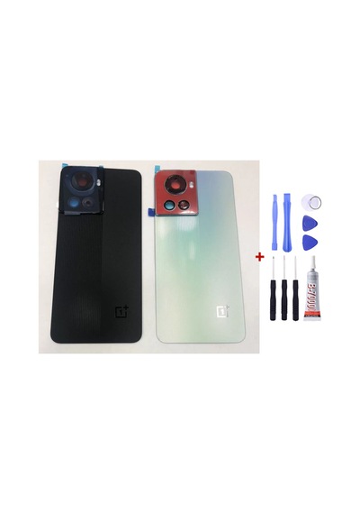 One Plus 10r Yeşil Arka Cam Kapak Pil Kapağı Tamir Set B7000 Set Yeşil