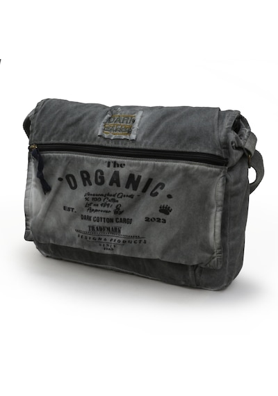 Dark Cotton 8128 Kanvas Omuz Postacı Gri 15.6 İnç Laptop Çantası