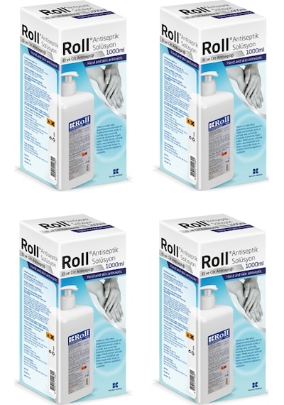 Roll Antiseptik El Ve Cilt Antiseptiği Dezenfektanı 4 x 1 L