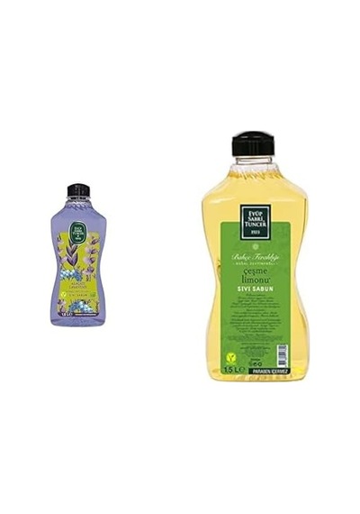 Eyüp Sabri Tuncer Doğal Zeytinyağlı Sıvı Sabun Alaçati Lavantasi 1,5 L Pet Şişe 1 X 1500 Ml Xeyüp Sabri Tuncer Doğal Zeytinyağlı Sıvı Sabun Çeşme Limonu 1,5 L Pet Şişe 1 X 1500 Ml