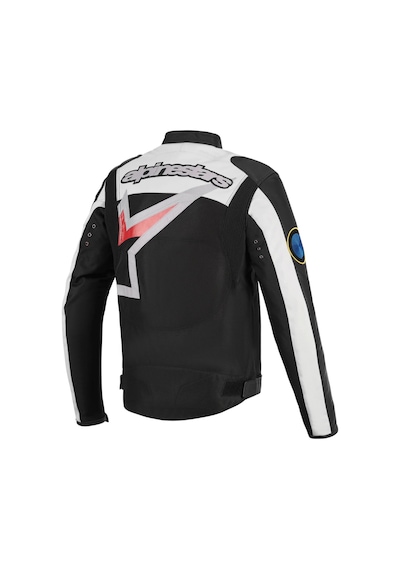 Alpinestars Axton Korumalı Motosiklet Montu Siyah Beyaz