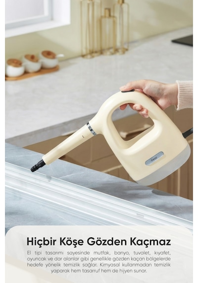 Fressi FR-SC9100 1300 W Çok Fonksiyonlu Taşınabilir Buharlı Temizleyici