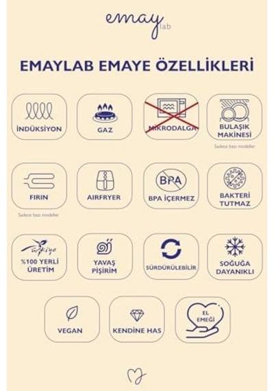 Cupid Kalp Desenli Emaye Kupa 6998