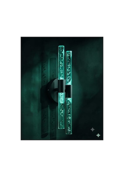 Bubbleflux Dubble Medium 40 Cm Modern Tasarım Led Aplik - Duvar Lambası - Siyah - Elektrikli - Rgb Kumandalı Siyah Rgb Elektrikli Kumandalı