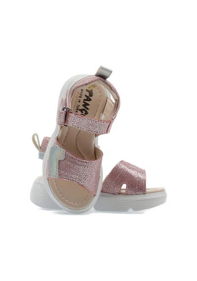 Panço Kız Bebek Kelebek Aksesuarlı Cırt Cırtlı Sandalet Pembe 2212GB10004