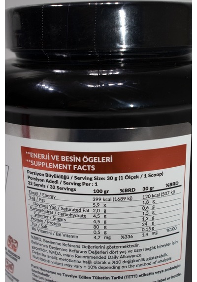 Whey Protein 960 Gr Muz Aromalı Protein Tozu 24 Gram Protein